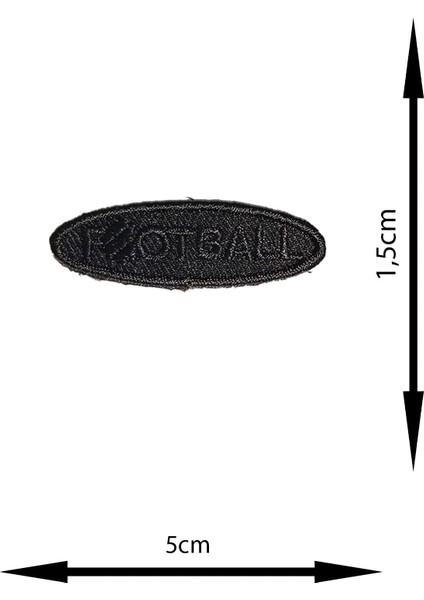 Ütü ile Yapışan Arma - Patch - Delik Yama Set-3 Modeli Siyah (4'lü Set)