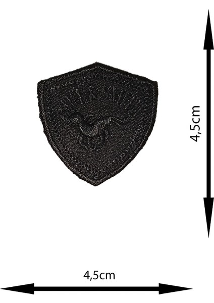 Ütü ile Yapışan Arma - Patch - Delik Yama Set-3 Modeli Siyah (4'lü Set)