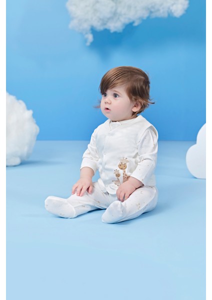 Zürafa Figürlü Unisex Bebek Yelek