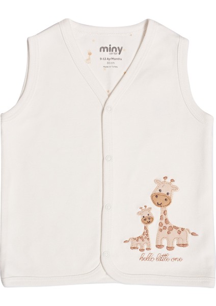 Zürafa Figürlü Unisex Bebek Yelek modelleri