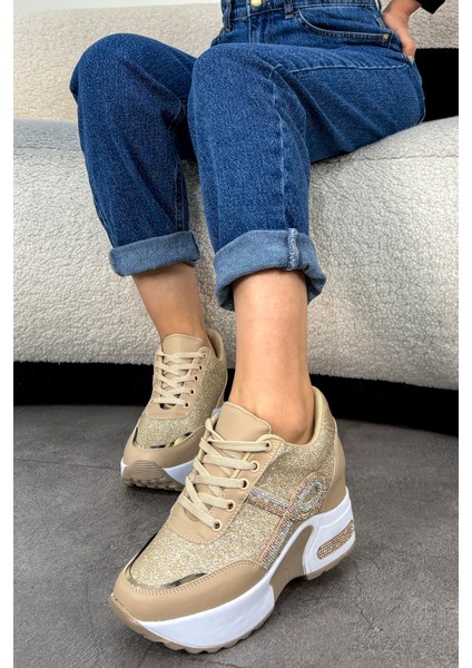 Mdl 260 Taş Detaylı Gizli Topuklu Spor Ayakkabı modelleri