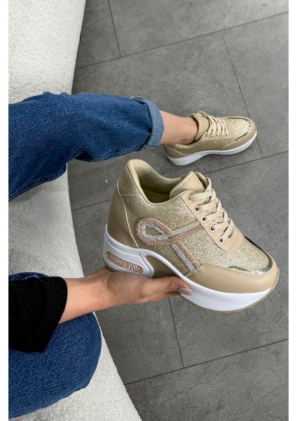 Mdl 260 Taş Detaylı Gizli Topuklu Spor Ayakkabı fırsatları
