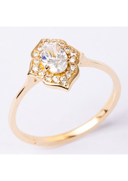 Gümüş Yüzük - 0.80 Karat Pırlanta Monturü Zirkon Taşlı Tasarım Evlilik Teklifi 925 Ayar Gümüş Yüzük fiyatları