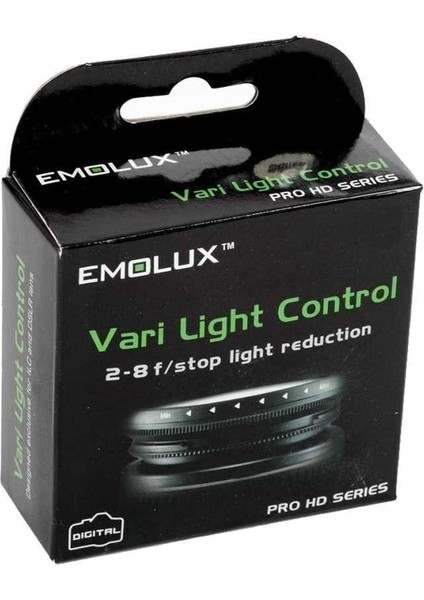 67MM Nd Filtre 2-8 F/stop Variable Iı