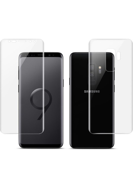 Samsung Galaxy S9 Plus ile Uyumlu Ön Arka Koruma Full Body Jelatin