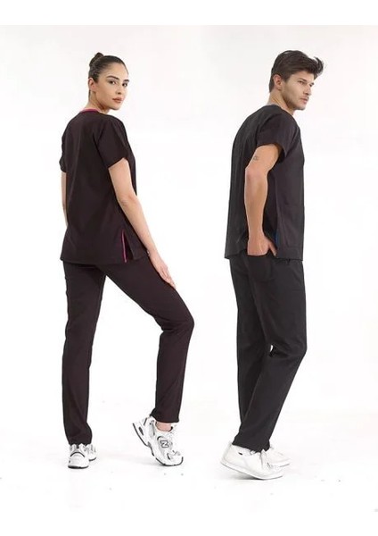 Siyah Lüks Likralı Scrubs Greys Takım fiyatları