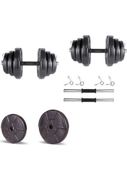 Ecgspor Hero Serisi 20 kg Dambıl Seti ve Ağırlık Seti Vücut Geliştirme Aleti