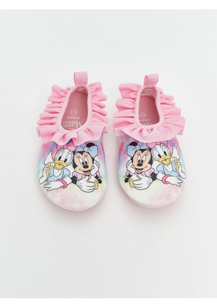 Lcw Steps Karışık Minnie Mouse Baskılı Kız Çocuk Havuz-Deniz Ayakkabısı