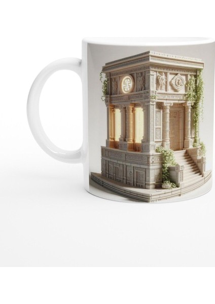 Başak Burcu Baskılı Kahve Kupası - Burçlar Krallığı Şatosu Vs3