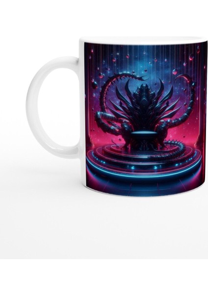 Akrep Burcu Baskılı Kahve Kupası - Galaktik Taht Odası Temalı Vs1