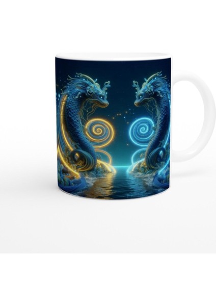 Ikizler Burcu Baskılı Kahve Kupası - Astral Denizaltı Dünyası Vs2 modelleri