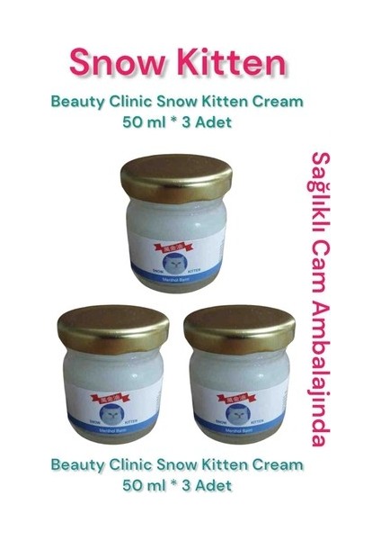 Beauty Clinic Snow Kitten Krem 3 Adet 50 gr