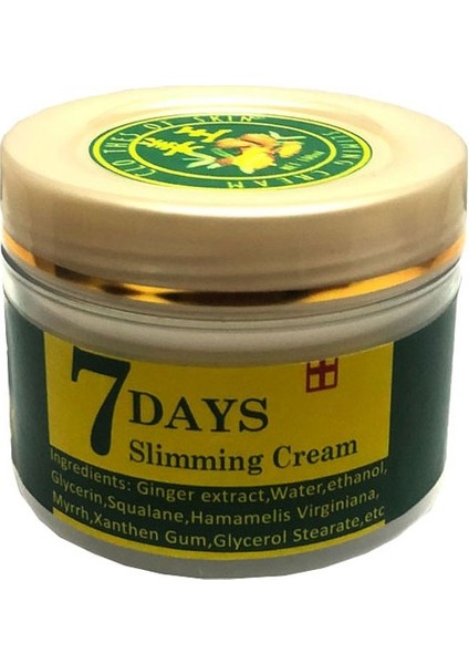 7 Days Ginger Miracle Slimming Cream Istenmeyen Yağlara Parçalayıcı Kremi 100 ml