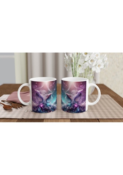 Balık Burcu Baskılı Kahve Kupası - Büyülü Kristal Mağarası Temalı Vs2 indirimleri