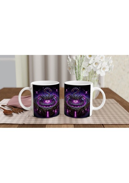 Akrep Burcu Baskılı Kahve Kupası - Zamanın Çarkları Astroloji Mekanizması Vs2 indirimleri