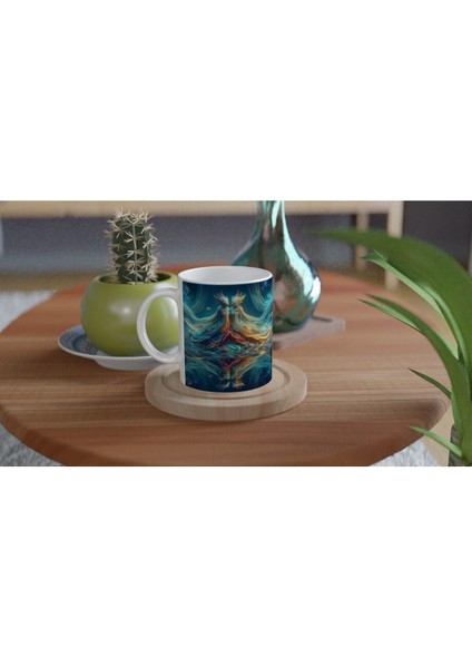 Balık Burcu Baskılı Kahve Kupası - Zodyak Maskeli Balo Vs1 fırsatları