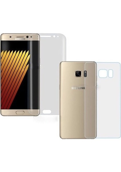 Samsung Galaxy S7 Edge ile Uyumlu Ön Arka Koruma Full Body Jelatin