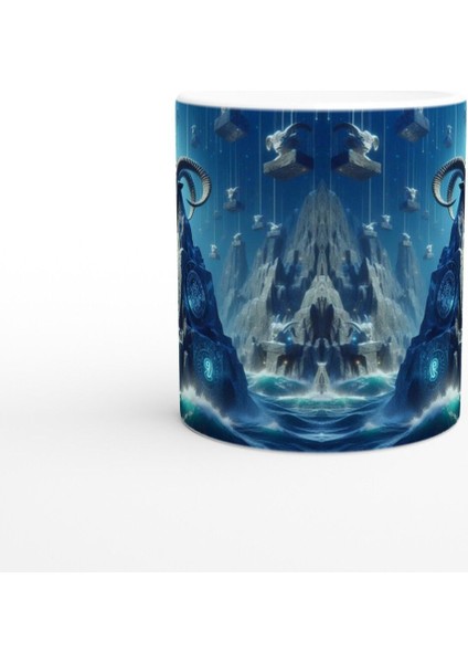 Oğlak Burcu Baskılı Kahve Kupası - Astral Denizaltı Dünyası Vs1 fiyatları