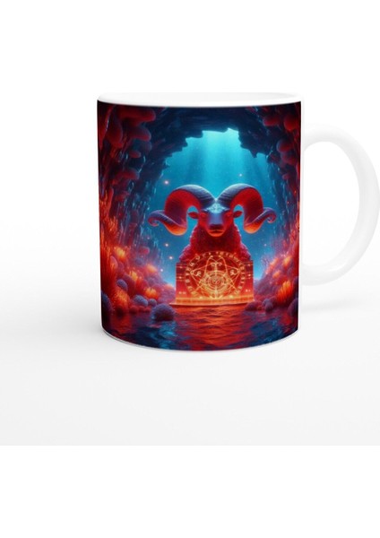 Koç Burcu Baskılı Kahve Kupası - Astral Denizaltı Dünyası Vs1 modelleri