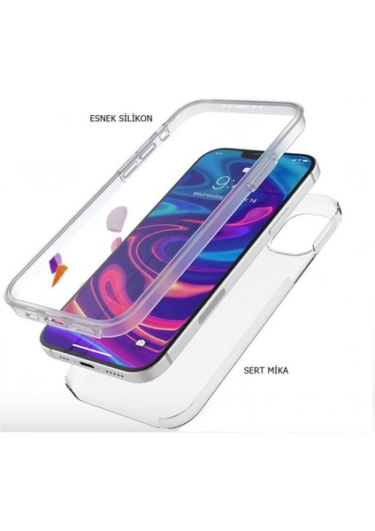 iPhone 11 Uyumlu Kılıf Ön Arka 360 Koruma Arka Sert Mika Ön Silikon Şeffaf fiyatları