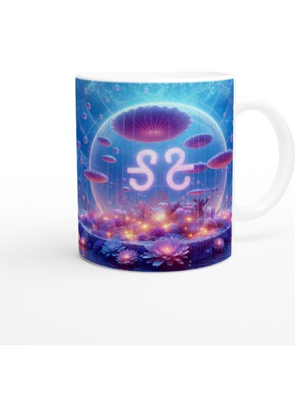 Terazi Burcu Baskılı Kahve Kupası - Astral Denizaltı Dünyası Vs4 modelleri