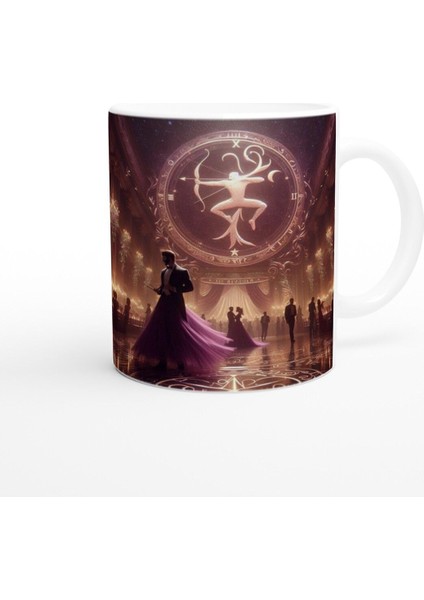 Yay Burcu Baskılı Kahve Kupası - Zodyak Maskeli Balo Vs2 modelleri