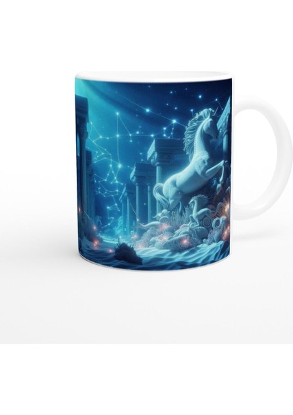 Yay Burcu Baskılı Kahve Kupası - Astral Denizaltı Dünyası Vs4 modelleri