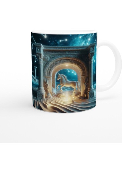 Yay Burcu Baskılı Kahve Kupası - Astral Denizaltı Dünyası Vs2 modelleri