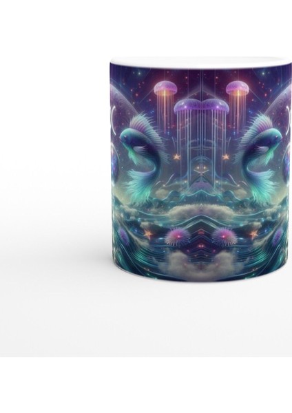 Balık Burcu Baskılı Kahve Kupası - Astral Denizaltı Dünyası Vs4 fiyatları