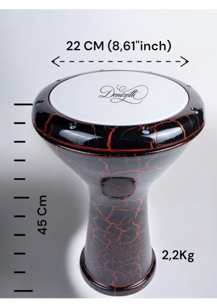 Çatlak Desen Mısır Çömlek Darbuka