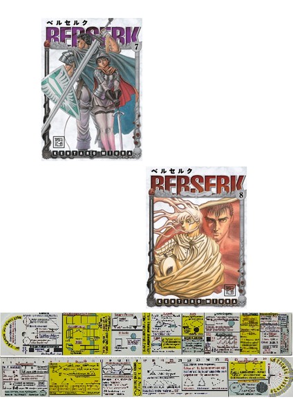 Berserk 7-8. Ciltler Manga Seti + Mat. Öğreten Cetvel