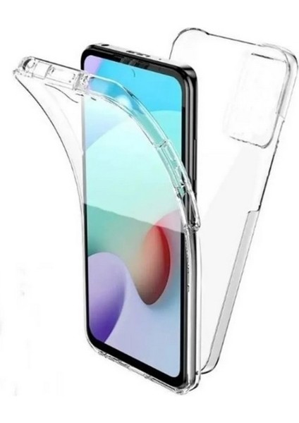 Samsung Galaxy A16 Uyumlu Kılıf Ön Arka 360 Koruma Arka Sert Mika Ön Silikon Şeffaf