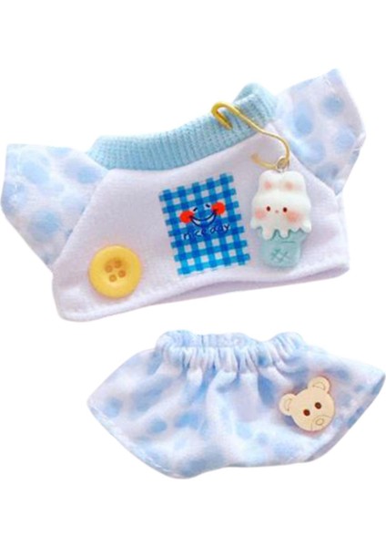 Üst Pantolon Moda Şak Kolye Giysileri 17CM Mavi (Yurt Dışından)