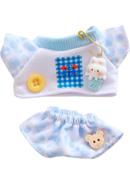 Üst Pantolon Moda Şak Kolye Giysileri 17CM Mavi (Yurt Dışından)