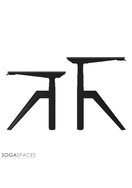 Regula Desk Dandy M - Elektrikli Yükseklik Ayarlı Çalışma Masası - Beyaz Ayak Ahşap Mdf Tabla 120X60