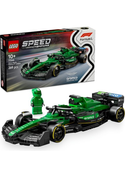 Speed Champions Aston Martin Aramco F1 AMR24 Yarış Arabası Araç Seti