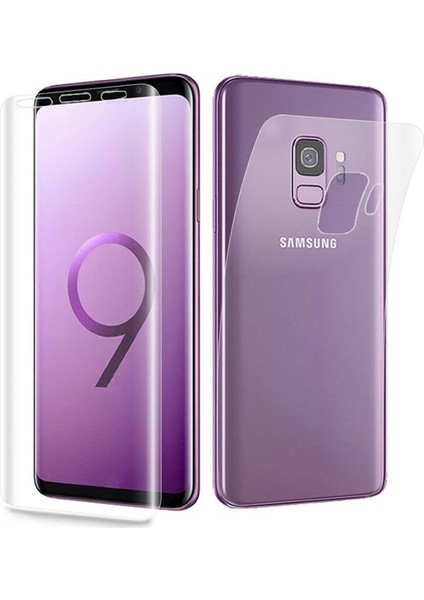 Samsung Galaxy S9 ile Uyumlu Ön Arka Koruma Full Body Jelatin