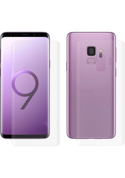 Samsung Galaxy S9 ile Uyumlu Ön Arka Koruma Full Body Jelatin