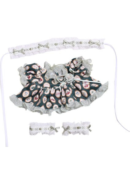 38CM Giysileri Takım Giyim Oyuncaklar Başlık Yeşil (Yurt Dışından)