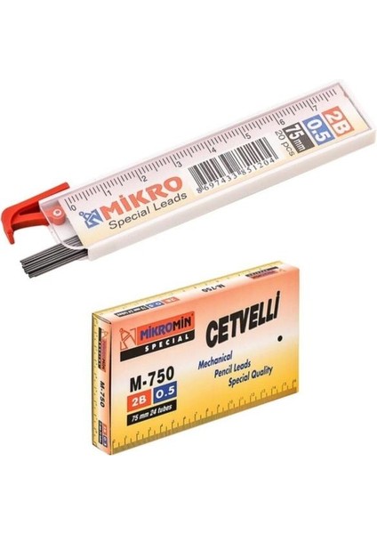 Min Uç M-750 0.5 mm Çetvelli 75 mm Cm-05- 24 Adet