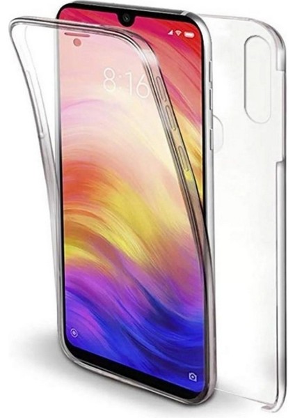 Xiaomi Redmi Note 8 Uyumlu Kılıf Ön Arka 360 Koruma Arka Sert Mika Ön Silikon Şeffaf