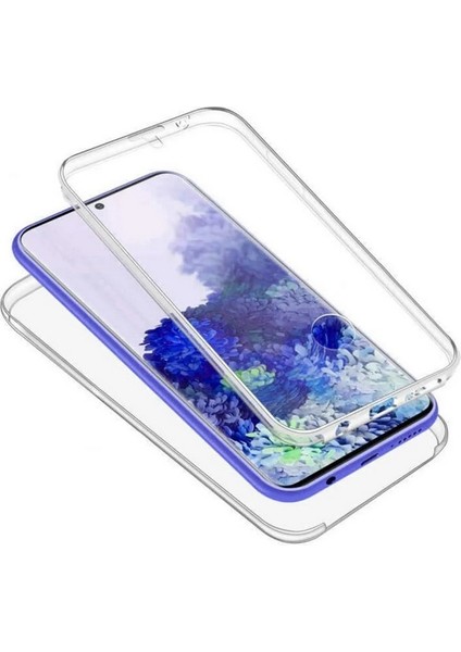 Samsung Galaxy S20 Uyumlu Kılıf Ön Arka 360 Koruma Arka Sert Mika Ön Silikon Şeffaf