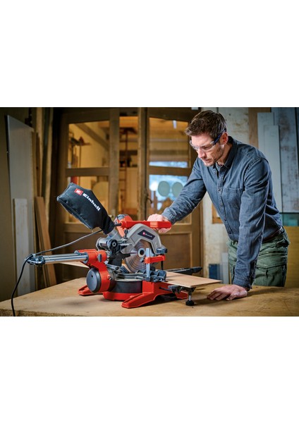 Pistonlu Gönye Testere TE-SM 8 L Dual (1800 W, max. 65 mm x 305 mm kesme derinliği/genişliği, Ø 216 mm testere bıçağı, lazer) - 4300866