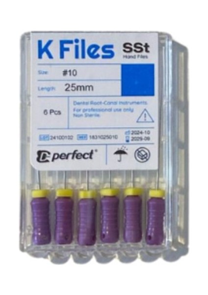 Perfect K Tipi Manuel Kanal Çelik Eğe 25MM No:10
