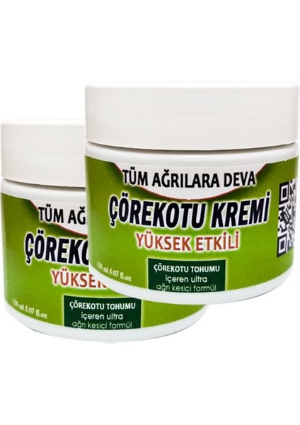 Çörek Otu Tohumu Yağı Karışımlı Krem Büyük Boy 150 ml x 2 Adet