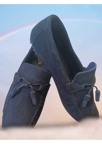 Hakiki Deri Nubuk Babet Lacivert Erkek Ayakkabı AP01TOK fiyatları