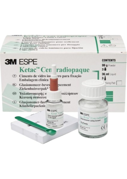 3m Ketac Cem Radiopaque Cam Iyonomer Siman 3'lü Set