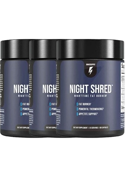 Innosupps Night Shred 3lü Adet Nighttime Fatburner 60 Caps