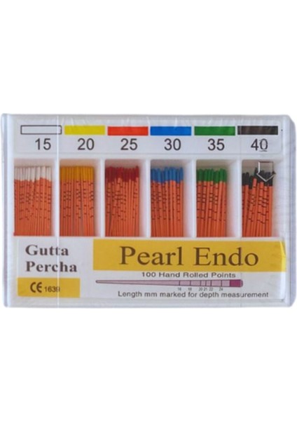 Pearl Endo Gutta Percha Açısız No 15-40 Asorti
