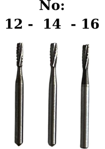 Aeratör Tungsten Karbit Fissür Frez NO14
